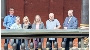 Gruppenfoto während des Treffens v.r.n.l. Heino Tanschus, Senator und  1. Stellvertreter des Oberbürgermeisters der Hansestadt Stralsund, die  Integrationsbeauftragten für Menschen mit Behinderungen des Landkreises Vorpommern-Rügen Peter Brelle und Gundela Knäbe, Heike Rademacher, Behindertenbeauftragte beim Landkreis Mecklenburgische Seenplatte, Petra Breuer, Beauftragte für die Integration von Menschen mit Behinderungen der Hansestadt Stralsund und  Benny Bernhardt, Behindertenbeauftragter der Hansestadt Greifswald