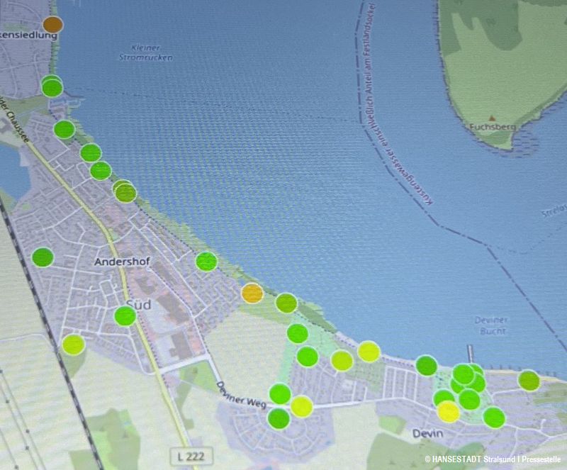 Karte Mülleimer mit Radar Karte Mülleimer mit Radar