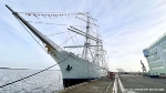Am Tag der offenen Volkswerft kann die Gorch Fock direkt an der Kaikante besichtigt werden