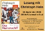 Lesung Hein - Grafik Strandläufer Verlag